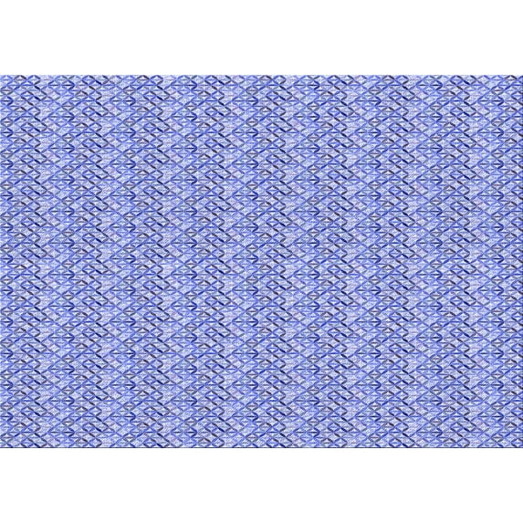 Ahgly Company Machine Washable Indoor Rectangle Transitional Blue Angel Blue Area Rugs, 2' x 5'