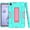 Aqua/Rose, variant on iPad Pro 11 2nd Generation 2020 Case for Kids, Allytech Hybrid Rugged Heavy Duty Protection Shock-Absorption Impact Resistant Kickstand Defender Cover for Apple iPad Pro 11 2020, Red/Black