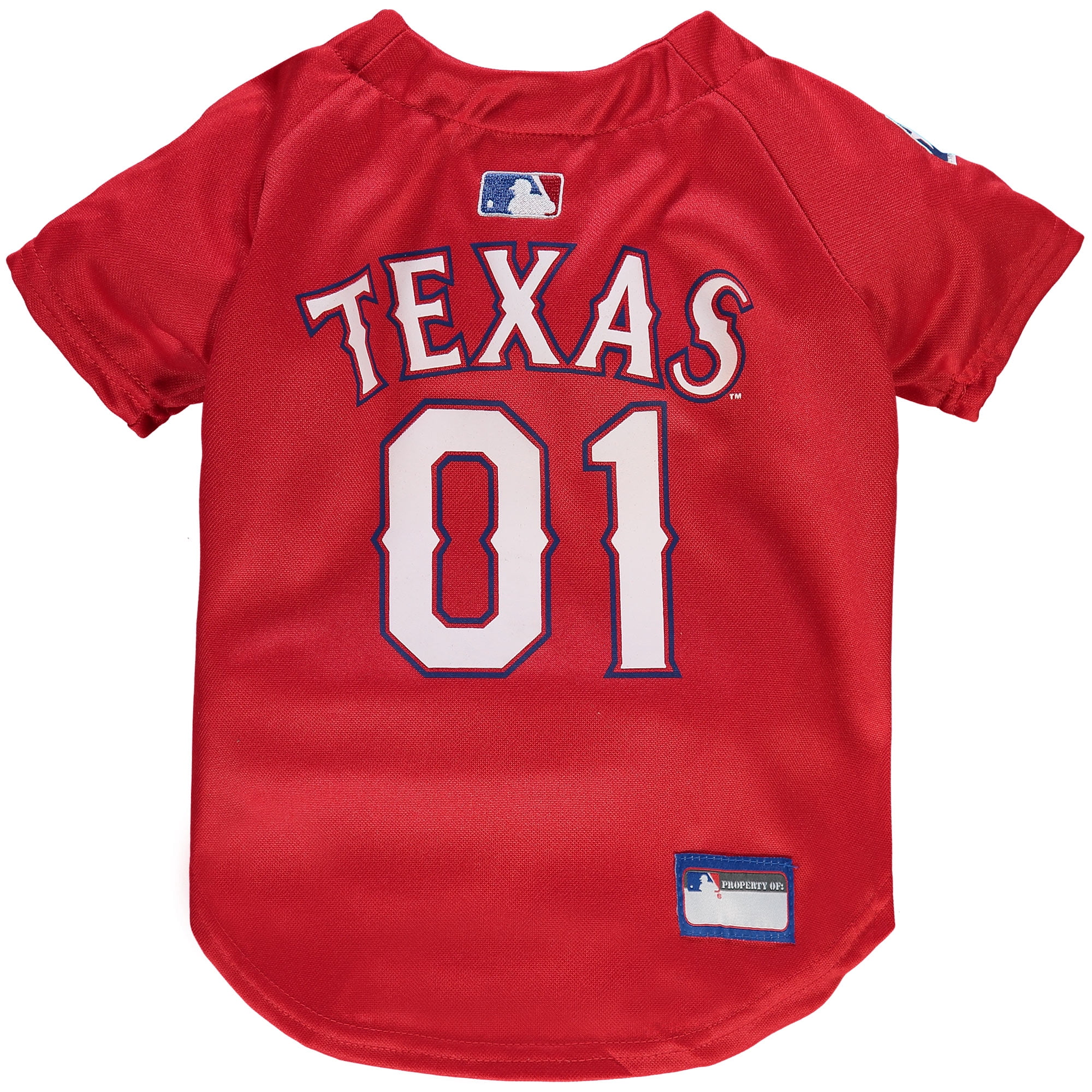 Pets First 849790013483 Texas Rangers Dog Jersey - Small
