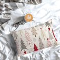 thumbnail image 2 of Christmas Pillow Covers 12x20 Set of 2 Christmas Decor Linen Pillowcase Geometric Colorful Christmas Tree Throw Pillows Winter Farmhouse Holiday Decorations Cushion Covers for Couch Home Sofa, 2 of 6