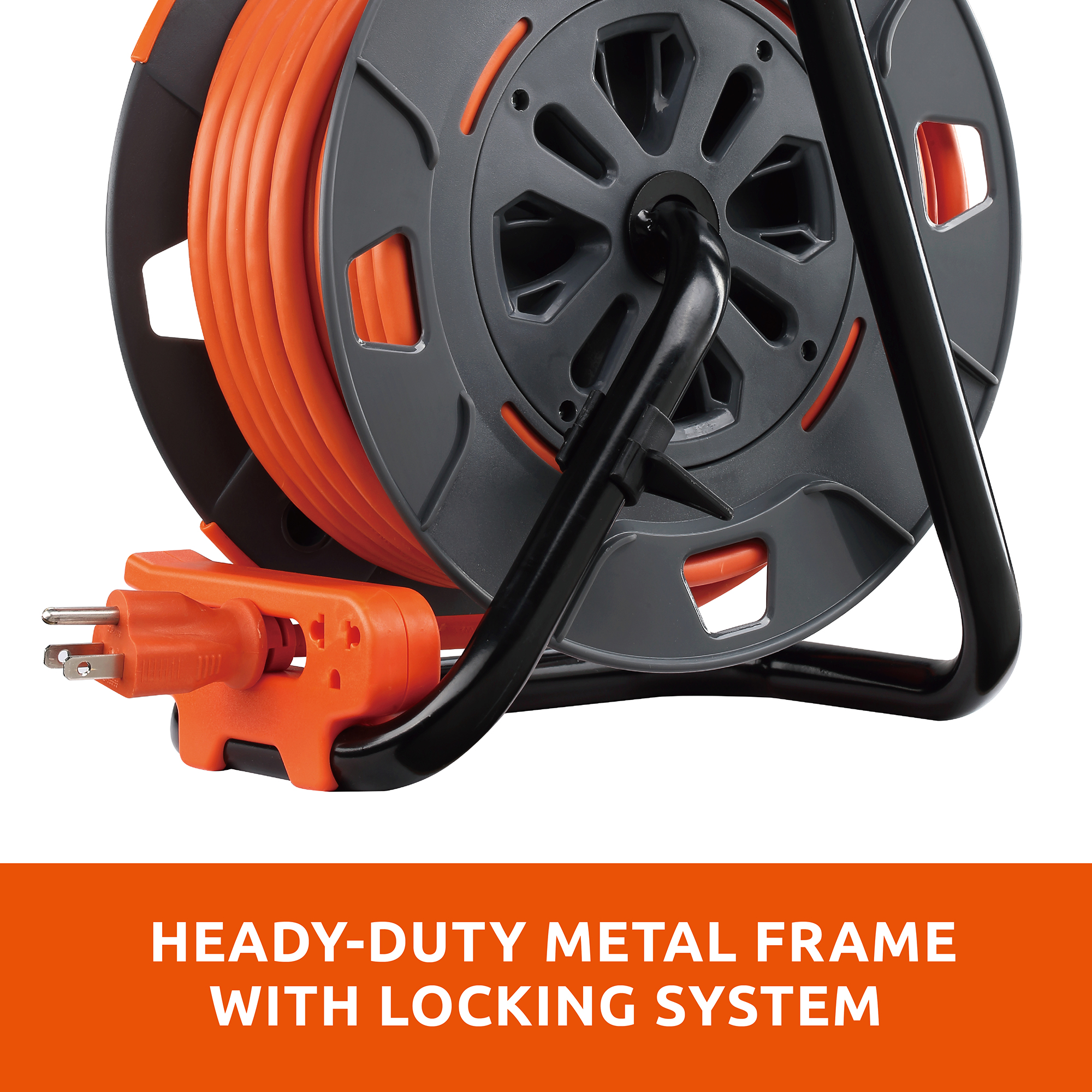 Link2Home 60 Ft Extension Cord Reel with 4 Outlets photo 8