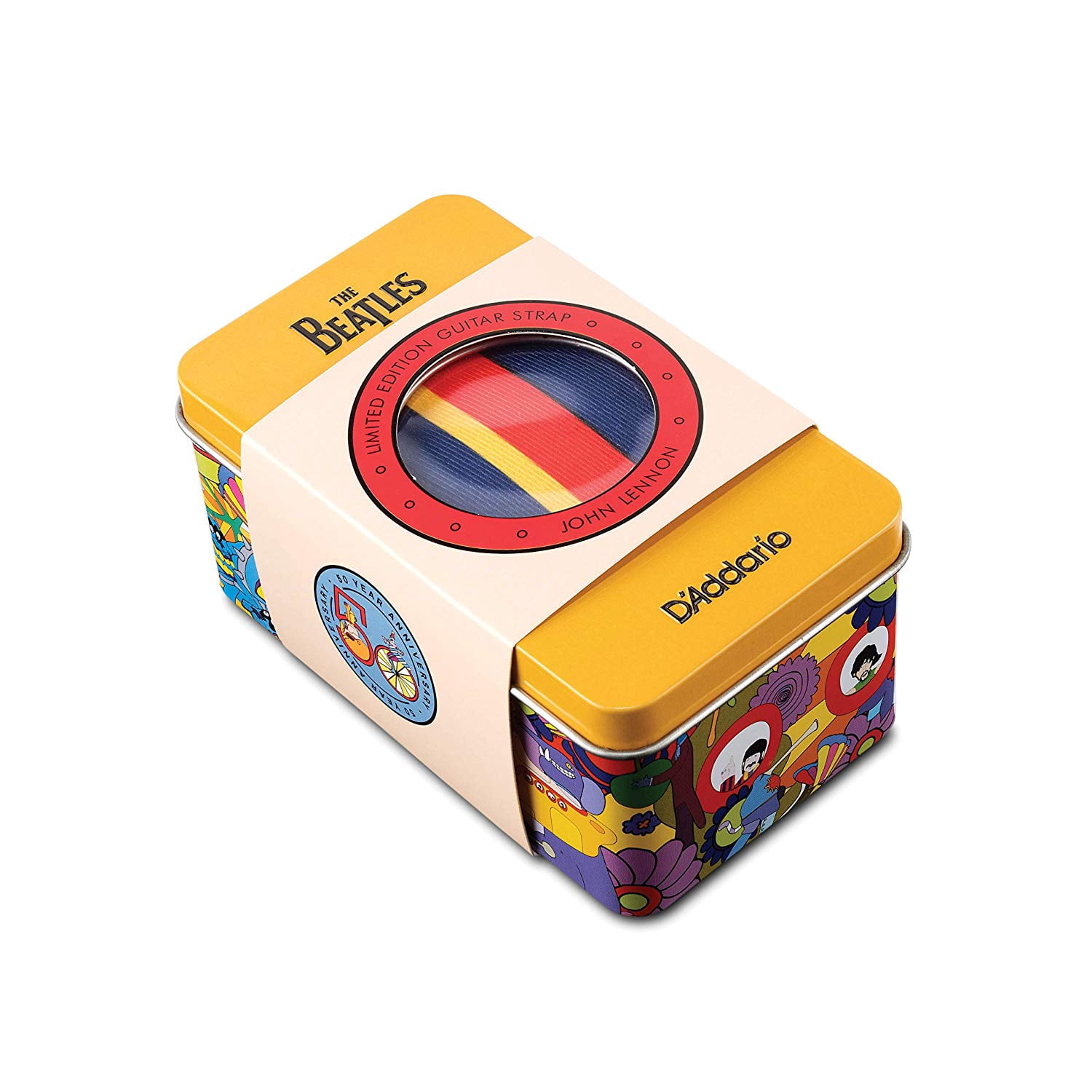D'Addario Yellow Submarine 50th Anniversary Woven Guitar Strap John 2 in.