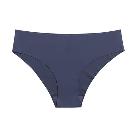 

Qcmgmg Women s Breathable Seamless Underwear Stretch Soft Panties Low Rise Thong Sexy G-string M