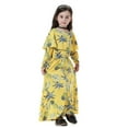 thumbnail image 2 of Otqutp Kids T Shirt Sundress Girls' Printed Long Sleeve Long Dress Dress for 1-12 Years Girls A-line Swing Elastic Waist Casual Party Dress (Yellow,5-6 Years), 2 of 9