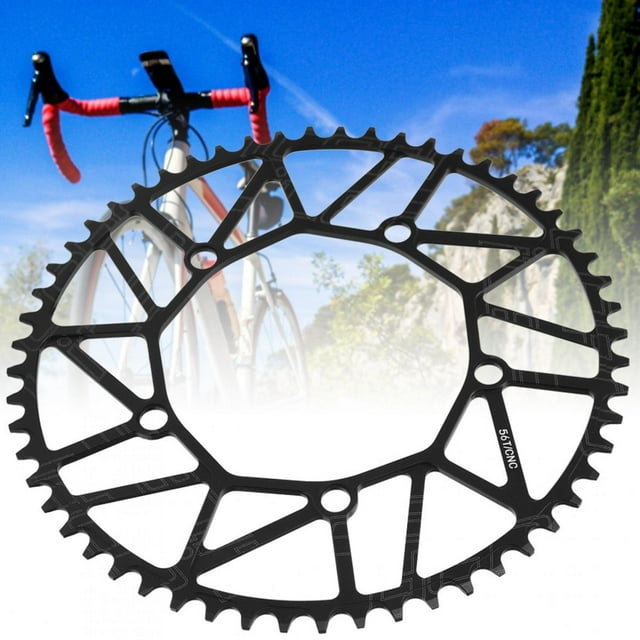 Road Bike Sprocket, ZTTO Ultra Light LP Bike Positive Negative Teeth Single Chainring 130BCD Chain Wheel Bike Accessory