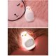 thumbnail image 5 of Reloj despertador multifuncional con forma de pollito, luz nocturna de silicona, lámpara de noche con carga y control de repetición de alarma, reloj despertador pequeño de dibujos animados., 5 of 5