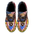 thumbnail image 2 of Highland Cattle Sunflower Patriot Cow Shoes Sneakers Black Size 5, 2 of 7