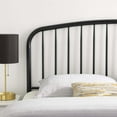 thumbnail image 5 of Modway Nova Modern Farmhouse Twin Metal Spindle Headboard in Black, 5 of 7