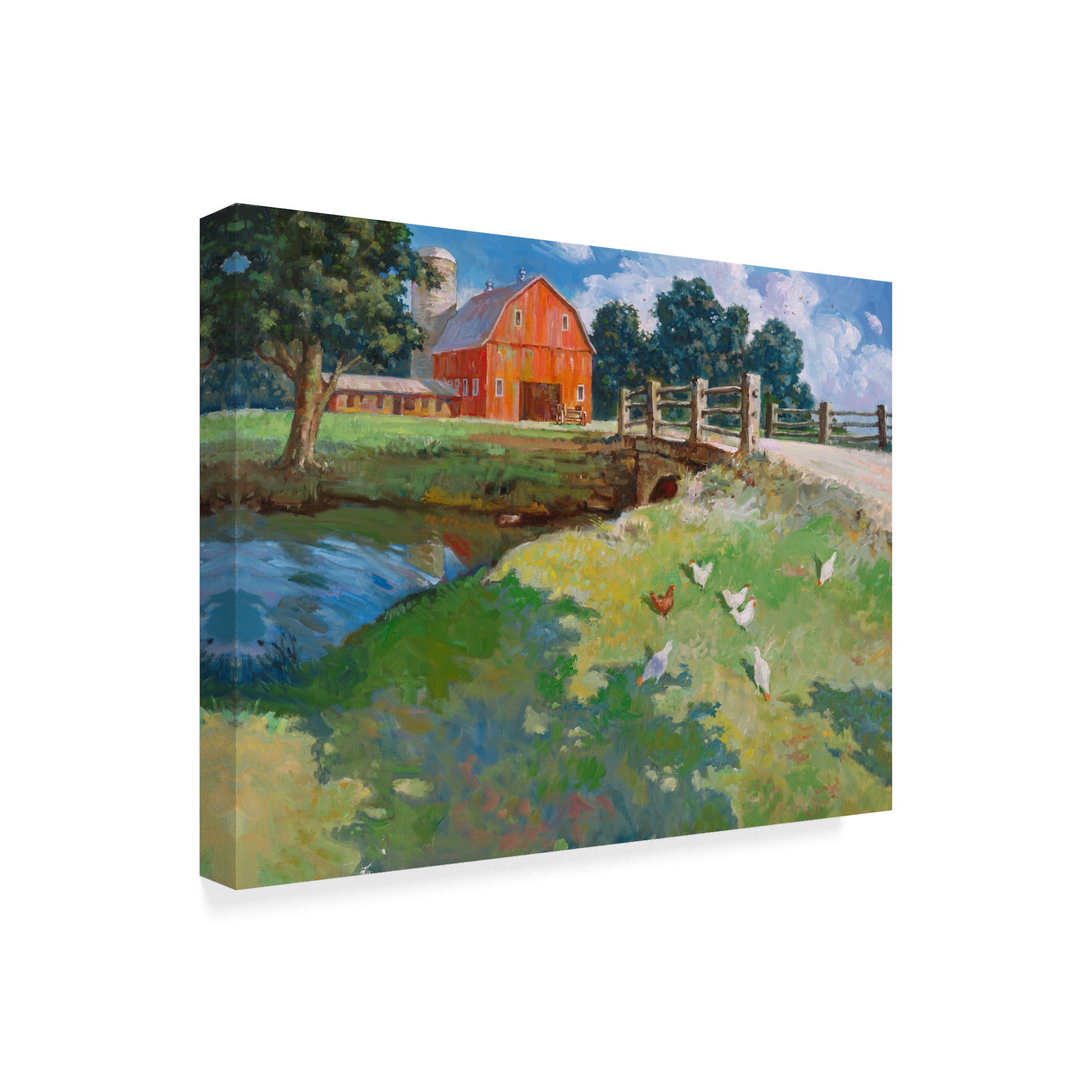 Trademark Fine Art 'Red Rooster' Canvas Art by Hal Frenck