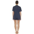 thumbnail image 3 of White Mark Women's Solid Short Pajama Set, 3 of 6