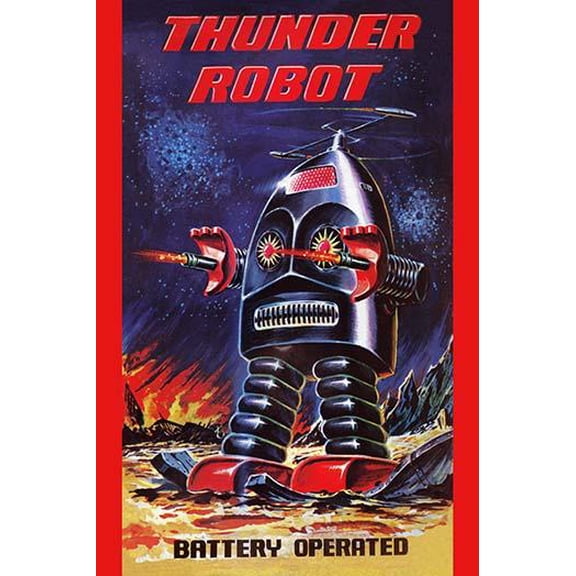 Thunder Robot- Fine Art Canvas Print (20" x 30")