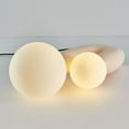 thumbnail image 6 of Arturesthome Beige Table Lamps with G9 2-Glass Globe for Contemporary Bedroom 19.29", 6 of 8
