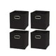 thumbnail image 1 of 4 Piezas Caja Almacenamiento Organizadoras De Tela Plegables BELUG Negro, 1 of 6