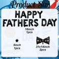 thumbnail image 2 of Happy Fathers Day Balloons - 16 Inch Black Banner for Father's Decorations Party Dad Birthday Decor, 2 of 3