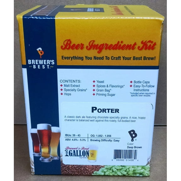 Brewer's Best One Gallon Home Brew Beer Ingredient Kit (Porter)