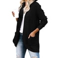 thumbnail image 3 of FIOPHY Womens Long Sleeve Open Front Cardigans Chunky Knit Draped Sweaters Fall Outwear with Pockets, 3 of 9