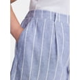 thumbnail image 4 of Terra & Sky Women's Plus Linen Blend Shorts, Sizes 0X-4X, 4 of 5