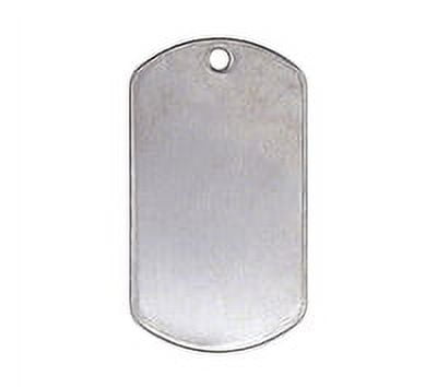 Stainless Steel Shiny Finish Dog Tag with FREE P38 Can Opener