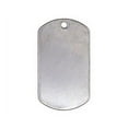 thumbnail image 2 of Silver - Military GI Style Stainless Steel Dog Tag with Shiny Finish, 2 of 2