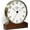 Hamilton Gold, variant on PresenTime & Co Mozart Mantel Alarm Clock, Tabletop Clock, 6 x 5.5 inch, Silent, Wooden Base, Walnut Finish, Golden Color, Roman Numeral