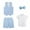 Blue, variant on Lolanta Summer Boys Suit Kids Wedding Ring Bearing Costume 4 Pcs Shirt Vest Shorts Set