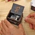 thumbnail image 4 of Música con manivela Vintage Exquisita caja de madera Manualidades para el hogar Regalos para niños (A) Hugtrwg  Para estrenar, 4 of 9