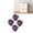 Purple, variant on Rupoun 4 Set Rose Shaped Handle Modern Ceramic Cabinet Knob for Home Living Room Bedroom Kitchen Drawers Dresser Wardrobe Pink Elegant Furniture Supplies, 1.57 in / 4 cm Diameter
