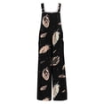 thumbnail image 5 of AUNVITO Women's Floral Print Button Pocket Jumpsuit Sleeveless V-Neck Casual Summer Jumpsuits Lightweight Comfortable Jumpsuit For Daily Party Vacation, 5 of 6