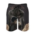 thumbnail image 2 of Attack On Titan Men's Swim Trunks Board Shorts Drawstring Elastic Waist Quick Dry Swimsuits Beach Shorts with Pockets 2XL, 2 of 8