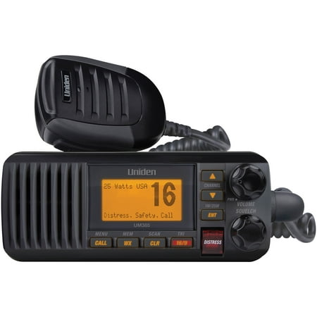 Uniden UM435BK 25-Watt Full-Featured Fixed-Mount VHF Marine Radio