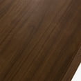 thumbnail image 3 of POVISON 70.87" Minimalist TV Stand with Drawers，Solid Wood Media Console with Cabinets, Flip-down Door, Walnut Veneer, Fully-Assembled, 3 of 9