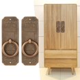 thumbnail image 4 of Metal Drawer Pull, Single Hole Handle, Made With Exquisite Craftsmanship Durable Sturdy Retro Style Design For Home Cabinets 10 Cm, 4 of 8