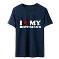 thumbnail image 5 of adviicd T-Shirts pour Femmes Graphiques T-Shirts Décontractés à Manches Courtes pour Femmes Hauts Mignons Graphiques T-Shirts Bleus,m, 5 of 5