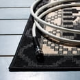 thumbnail image 3 of SAFAVIEH Veranda Johann Southwestern Indoor/Outdoor Area Rug, 4' x 5'7", Black/Beige, 3 of 8