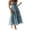 Steelblue, variant on Michellecmm Women Summer Casual Long Dress Solid Color Tie-Up Sling Dress