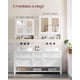 thumbnail image 5 of Armario de Baño, Armario de Pared, 13 x 56.5 x 58.5 cm, Puerta con Doble Espejo, Estantes de Altura Ajustable, Blanco MLHC002, 5 of 9