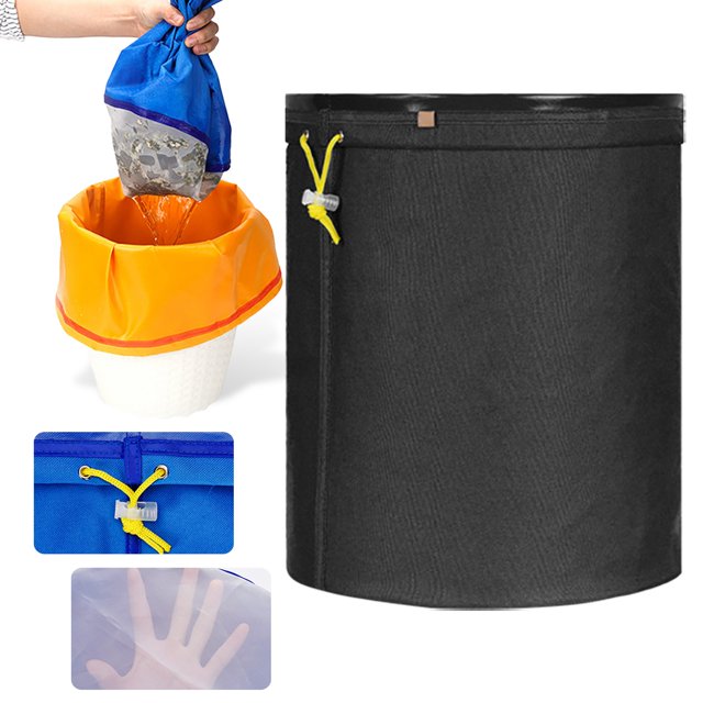 Strainers 5 Gallon Coffee Fruit Chinese Herbal Soymilk Grape Liquid Filter Bag Full Screen Filter Bag: "Press Screen And Storage Drawstring Bubble Design.
