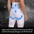thumbnail image 5 of QRIC Men Tummy Control Shorts High Waist Body Slimming Shapewear Belly Girdle Compression Underwear Boxer Brief, 5 of 6