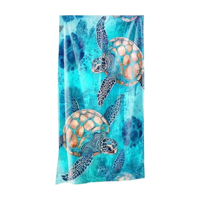 SIYTUAU Microfiber Beach Towel Double Sided Velour Large Rectangular 75X150 Cm Quick Dry Soft Absorbent Sand Free