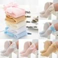 thumbnail image 4 of Baby Infant Girl Non-Slip Socks Knee High Lace Bow Princess Tights Stockings 0-3T, 4 of 5