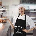 thumbnail image 3 of Delantal de cocina unisex KAIYANG impermeable 2 bolsillos correa ajustable, 3 of 5