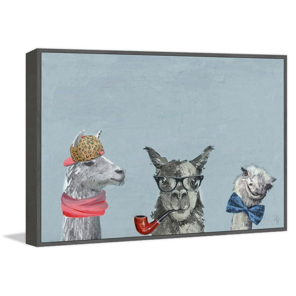 Indubitably III Floater Framed Painting Print on Canvas