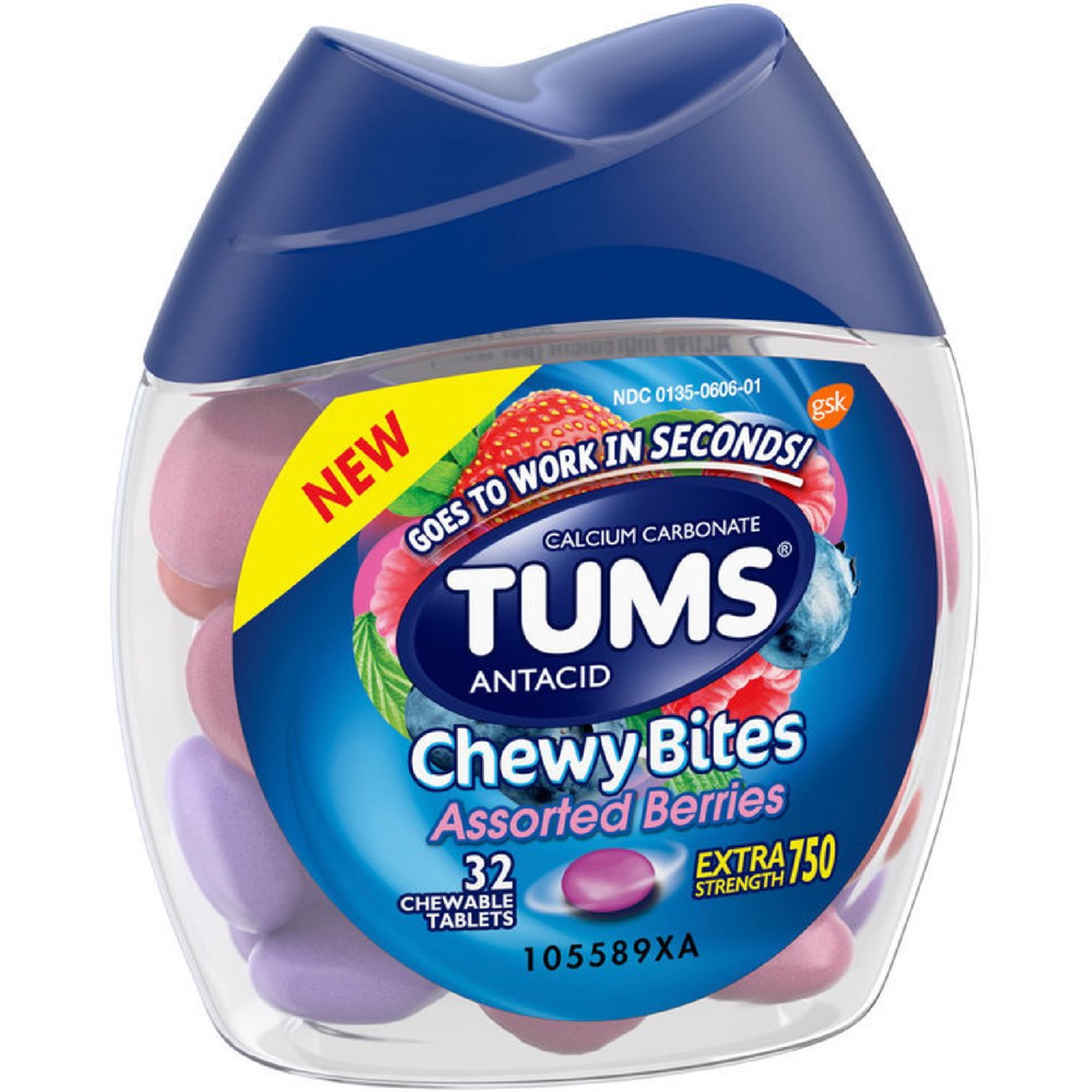 TUMS Chewy Bites Berry 32 ea (Pack of 3)