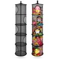 thumbnail image 1 of Organizador Colgante para Juguetes de Peluche Costa Rose 2 Piezas Negro, 1 of 8