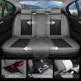 thumbnail image 5 of Car Seat Covers Full Set Fit for Mazda CX-5 2011-2026, Premium Faux Leather Seat Protectors, Breathable, Waterproof & Anti-Slip Full Wrapping Edge Seat Covers (Black&White, Full Set), 5 of 7