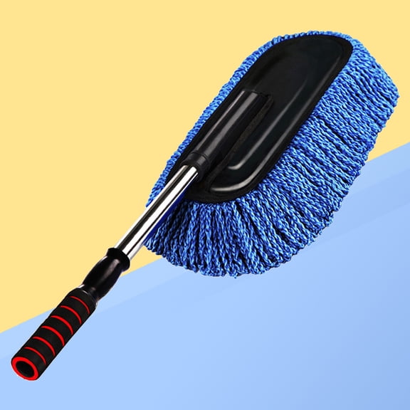 BESTYASH Blue Car Duster Wax-Treated Microfiber for Quick Effective Dusting
