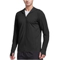 thumbnail image 2 of Gamivast Mens Sun Hoodie Zip up Thumb Holes Cooling Hoodie Mesh Athletic Jacket Quick-Dry Performance Gym Running Workout Fishing Hiking Top, 2 of 8