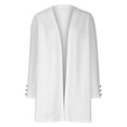 thumbnail image 4 of NARABB Women's Long Sleeved Gold Solid Color Cardigan Texture Jacket Mid Length Cardigan, 4 of 6