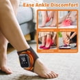 thumbnail image 3 of Cordless Ankle Massager with Heat, Ankle Heating Pad for Relief, Heated Foot Massager, 3 Heat and 3 Vibration, Ankle Brace Relax for Left and Right Feet, 3 of 9