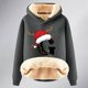 thumbnail image 4 of WILLBEST Sudadera con Capucha y Estampado Navideño para Mujer, de Lana, Cálida, de Invierno, Estilo Pullover, Modelo 1101 XXXX-Grande, 4 of 4